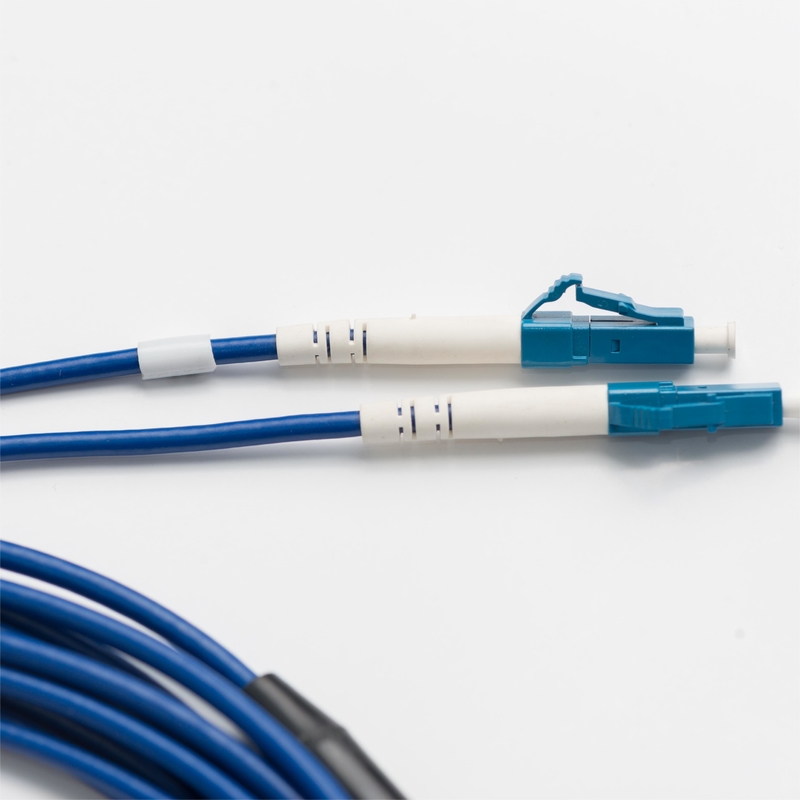 Lc To Fc Duplex Armored Lc Fc Fiber Patch Cord 10m 3.3mm Blue PVC Jacket FTTH