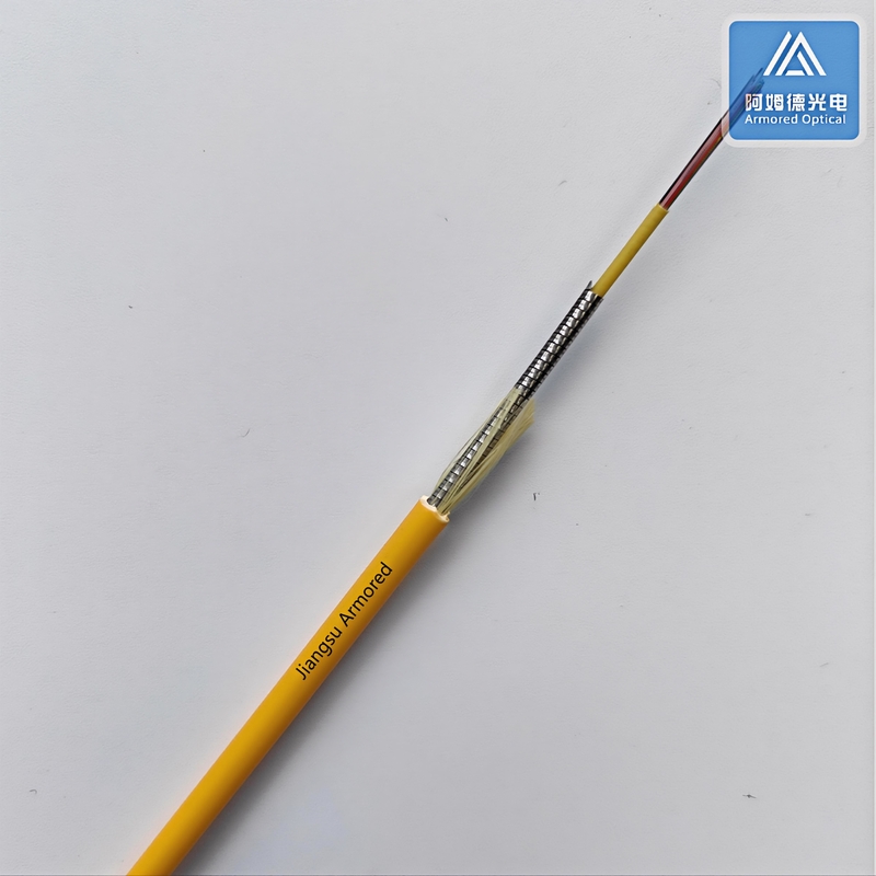 24 Cores SM Outdoor Armored Fiber Optic Cable 5.0mm