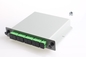 SC / APC LGX Box PLC الفاصل 1x8 مقسم بطاقة الألياف البصرية الفاصل PLC 130x100x25mm